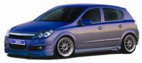 STREET LINE front lip spoiler Opel Astra H