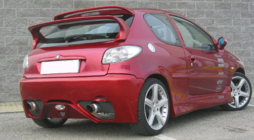 SPORT Hecksch?rze/Hecksto?stange Peugeot 206