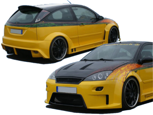 RCL2 Breitbausatz/Wide Bodykit f?r Ford Focus MK1 Steilheck