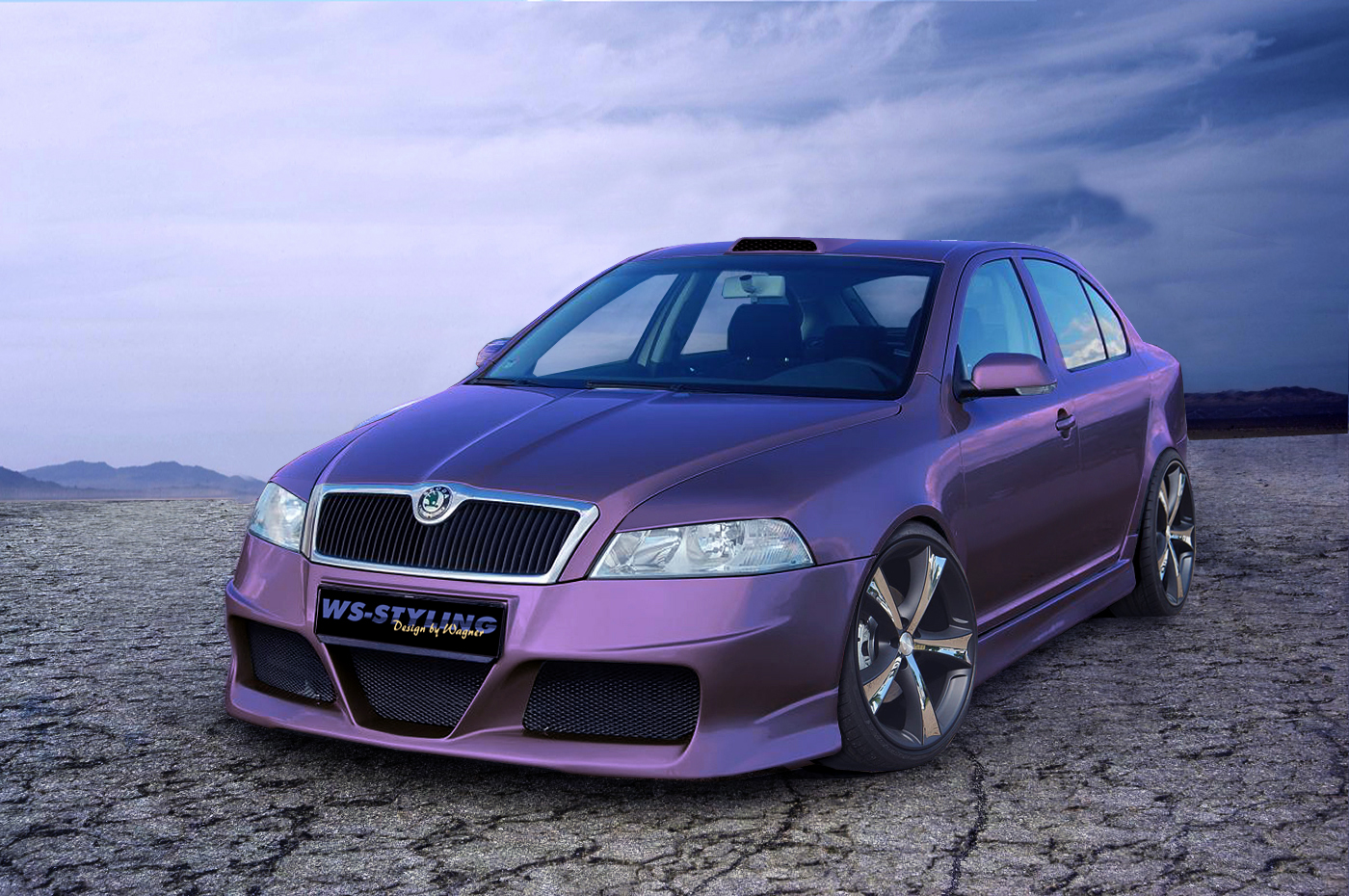 EVOLUTION Frontspoiler/Frontsch?rze Skoda Octavia 2 1Z